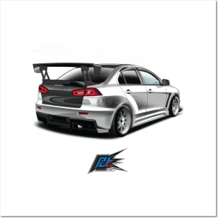 mitsubishi evoX Posters and Art